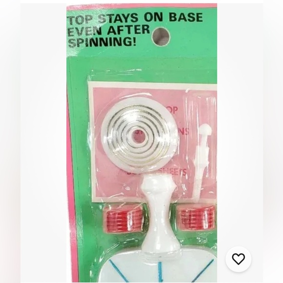 Vtg ChemToy Spinner Top Chance Game Sealed Unopened 60s Dime Store Birthday Gift - Picture 6 of 10